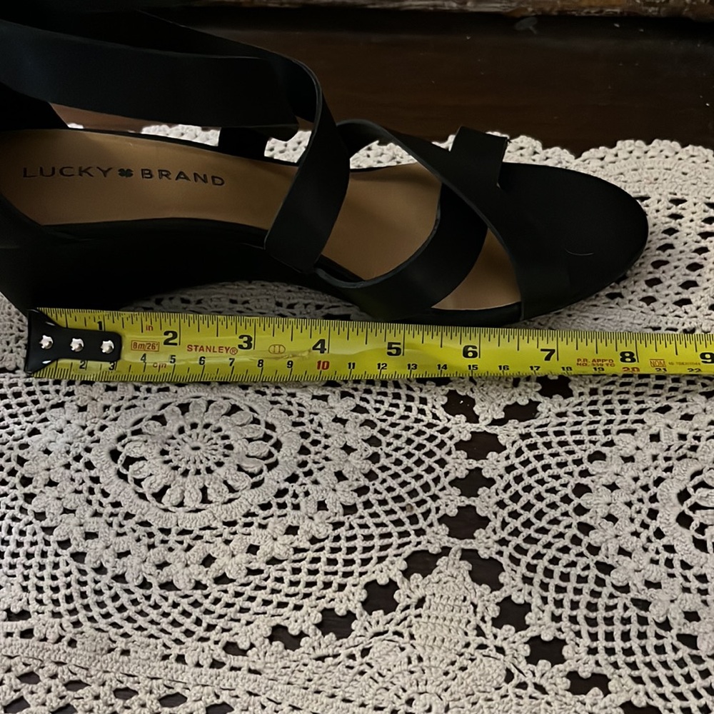 Lucky Brand Sandals Black Size 7 Medium - Picture 9 of 9